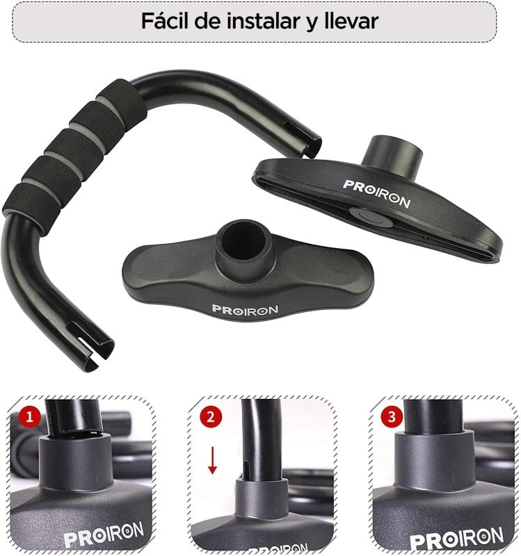 BARRAS PARA FLEXIONES PLANCHAS PUSH UP - PROIRON PERU