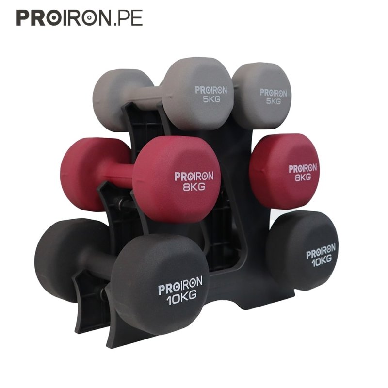 SETS DE NEOPRENO + RACK - PROIRON PERU