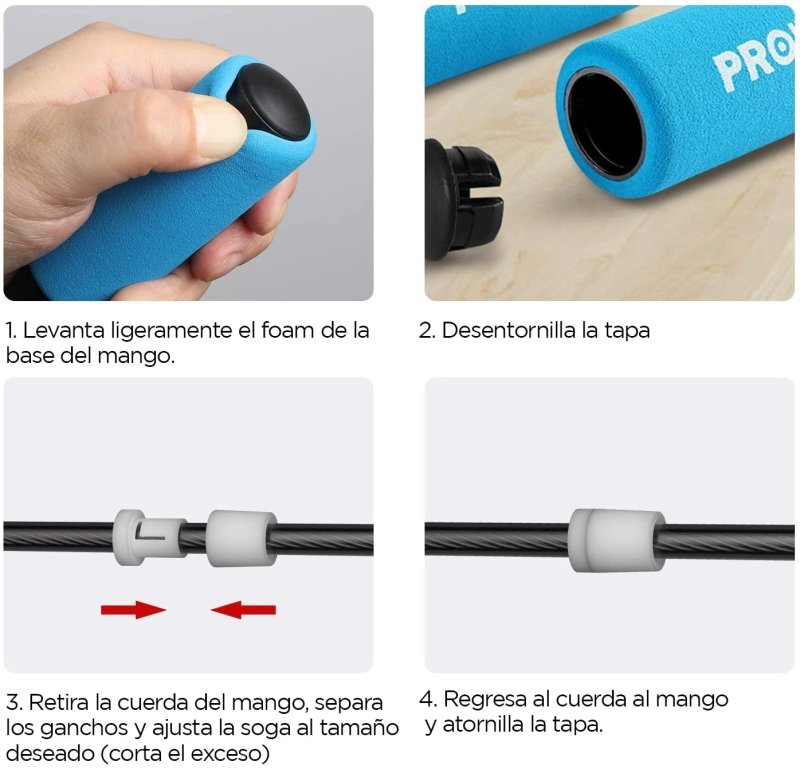 SOGA DE SALTAR CON MANGO FOAM - PROIRON PERU