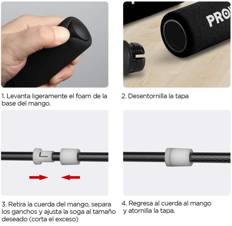 SOGA DE SALTAR CON MANGO FOAM - PROIRON PERU