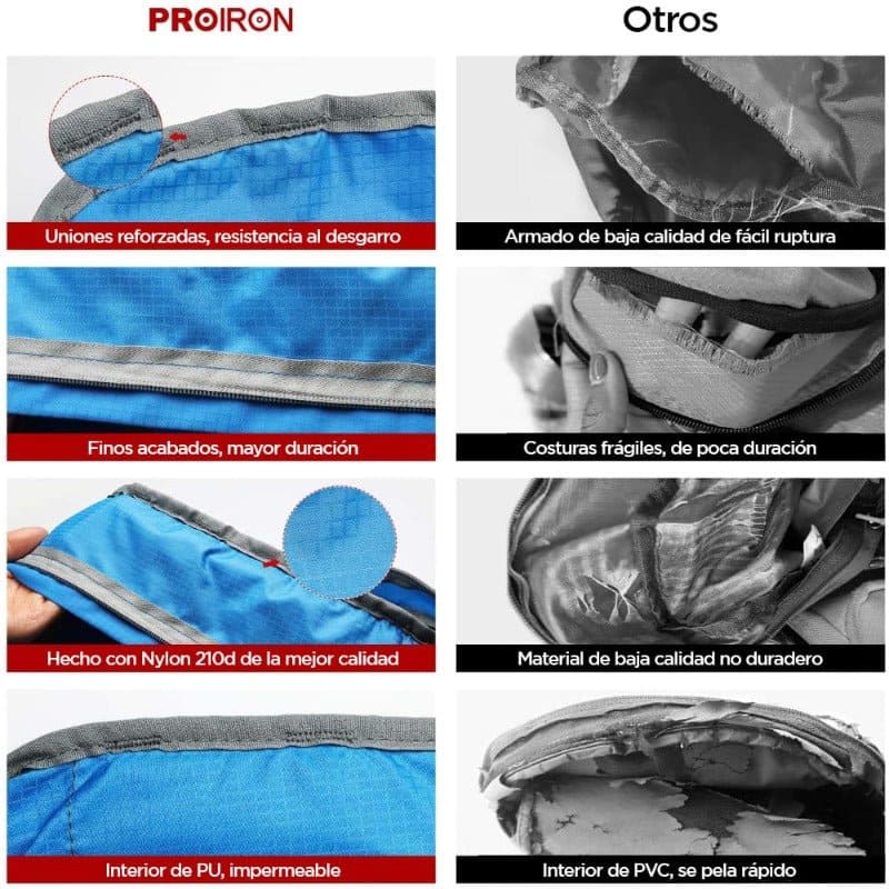 MOCHILA IMPERMEABLE ULTRALIGERA - PROIRON PERU
