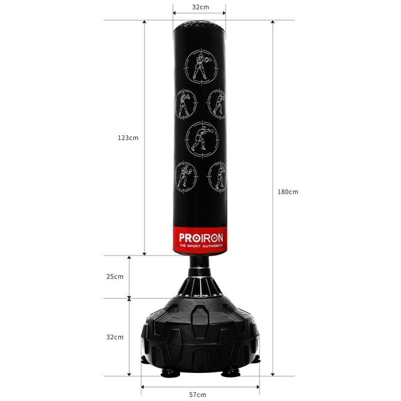 SACO DE BOX INSTRUCTIVO CON PEDESTAL - PROIRON PERU