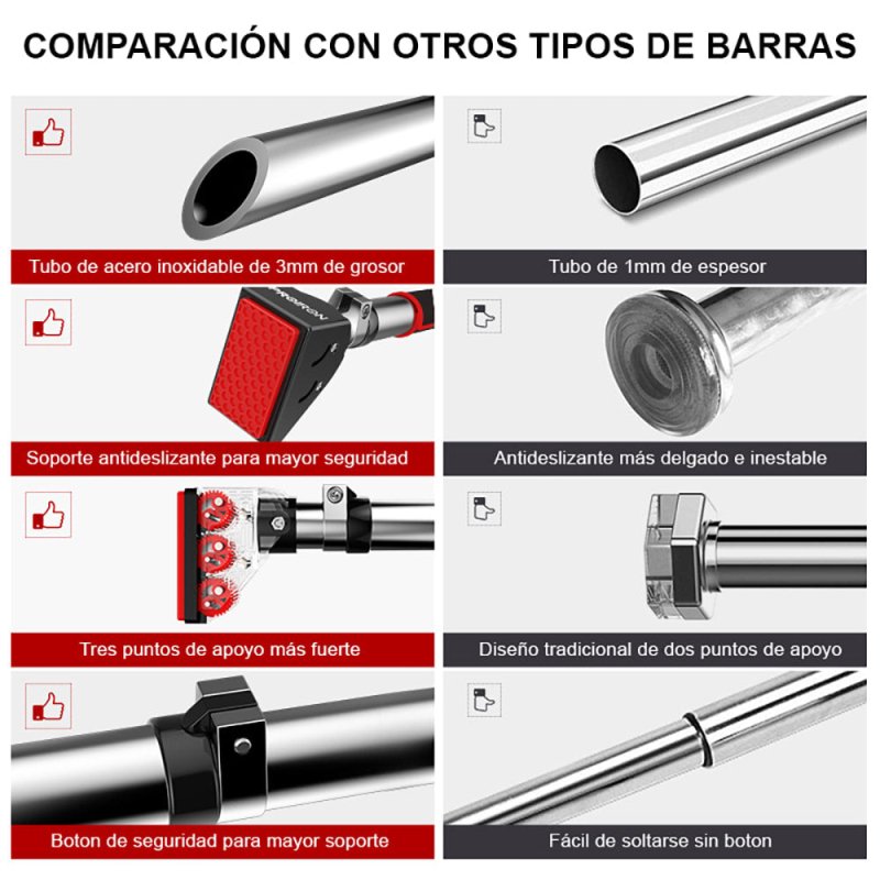 BARRA PULL UP PARA DOMINADAS - PROIRON PERU
