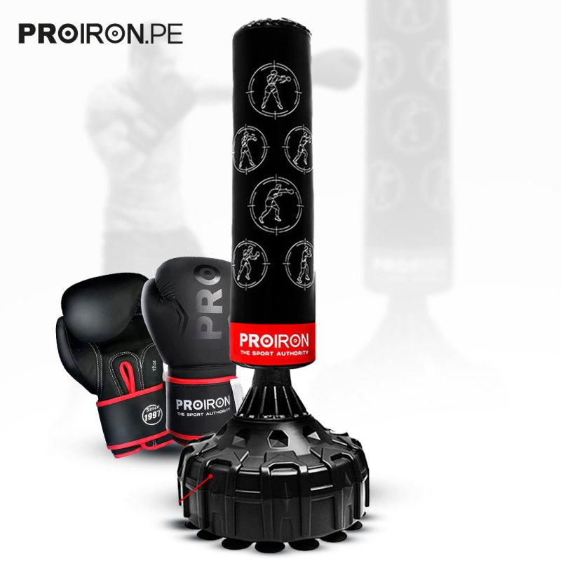 COMBO DE BOXEO, SACO DE BOX + GUANTES - PROIRON PERU