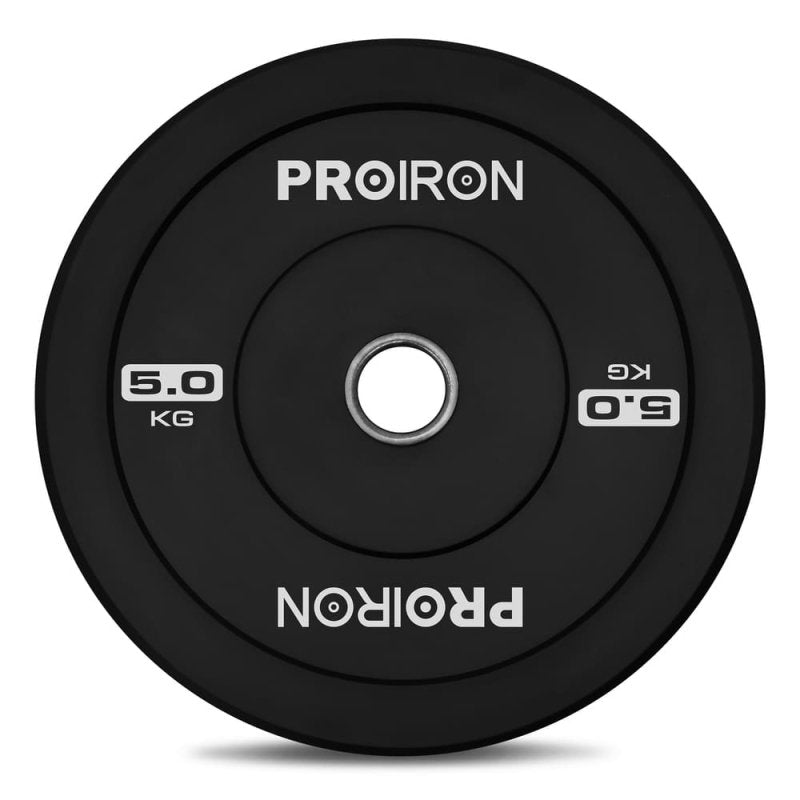 Discos Olimpicos Bumpers Negros PROIRON (Par) - PROIRON PERU