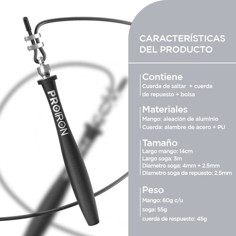 SOGA PARA SALTAR DE VELOCIDAD 360° - PROIRON PERU