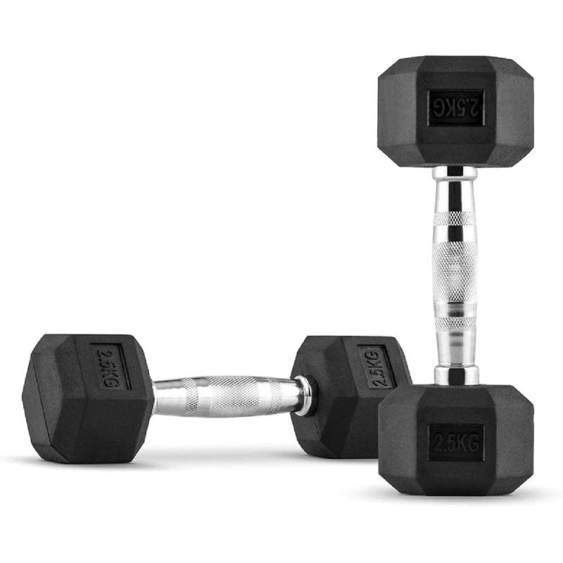 Mancuernas Hexagonales de Caucho (Par) - PROIRON PERU