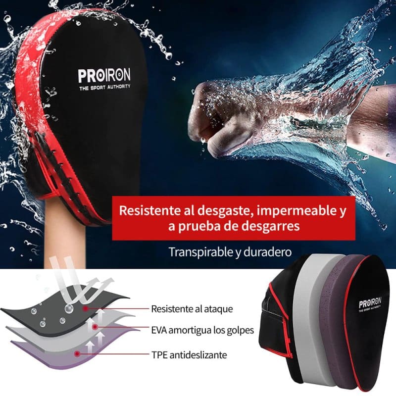 MITTS, MANOPLAS DE ENTRENAMIENTO PARA BOXEO, MUAY THAI Y MMA - PROIRON PERU