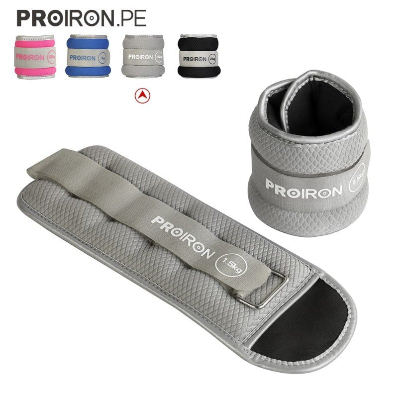 PESAS TOBILLERAS Y MUÑEQUERAS AJUSTABLES - PROIRON PERU