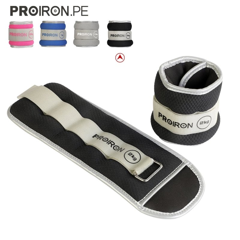 PESAS TOBILLERAS Y MUÑEQUERAS AJUSTABLES - PROIRON PERU