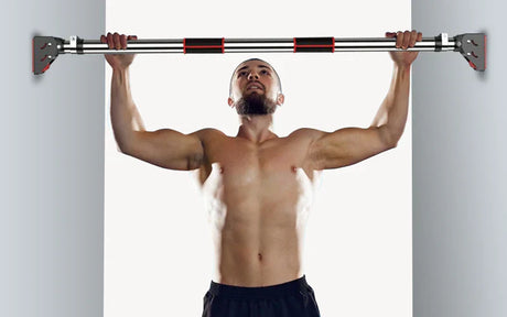 Barra de dominadas sin perforar: instalación segura y progresión de 6 semanas con bandas