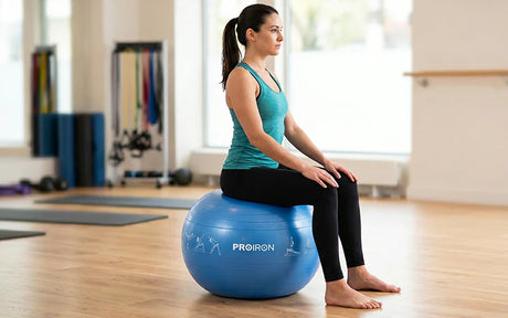 Pelota de pilates: qué tamaño elegir según tu altura