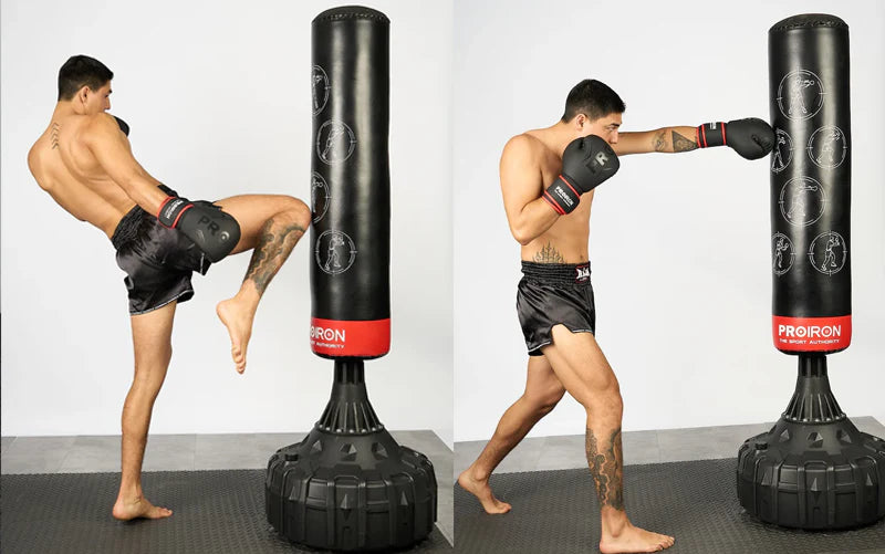 Saco de boxeo con base vs. saco colgante: ¿cuál conviene para entrenar en casa?
