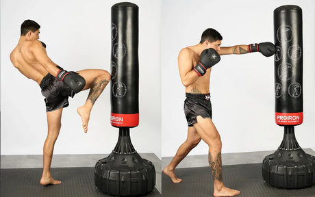 Saco de boxeo con base vs. saco colgante: ¿cuál conviene para entrenar en casa?