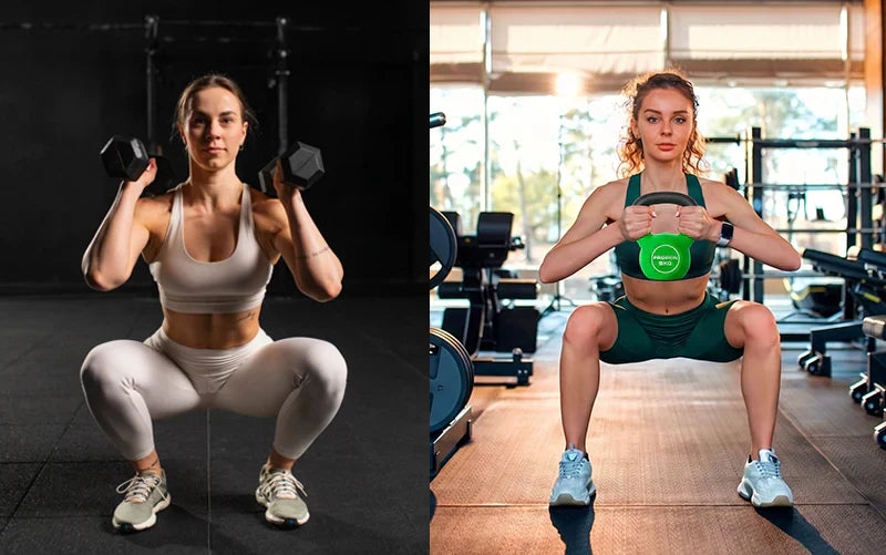 Sentadilla con mancuernas vs sentadilla con kettlebell: cuál te conviene según tu objetivo PROIRON Peru