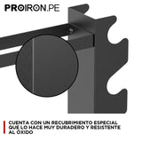 RACK DE ACERO COMPACTO PARA MANCUERNAS Y PESAS RUSAS - PROIRON PERU