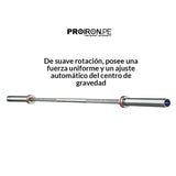 Barra Olímpica PRO 450kg - 50mm - 220cm - 8 bujes PROIRON Peru