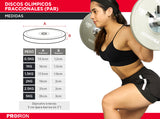 Discos Olimpicos Fraccionales (Par) PROIRON Peru