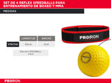 Set de 4 Reflex Speedballs para entrenamiento de Boxeo y MMA