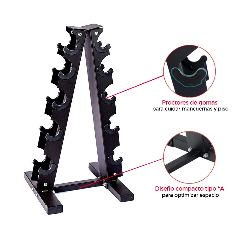 Rack de Acero para 5 Pares