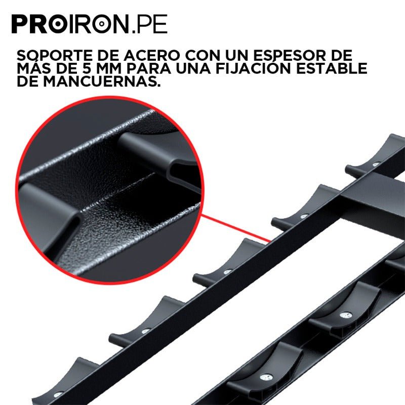 RACK DE 10 PARES DE MANCUERNAS DE 2 NIVELES - PROIRON PERU