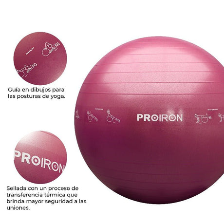 PELOTAS DE YOGA Y PILATES DE 65CM - PROIRON PERU