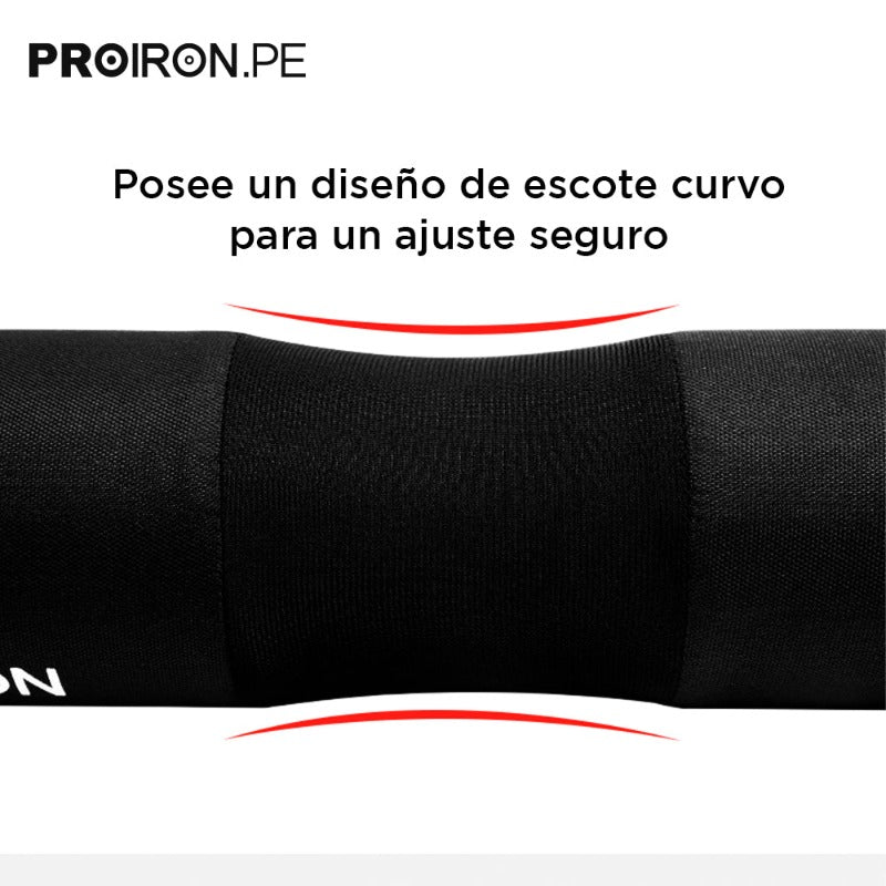 ALMOHADILLA PARA SENTADILLAS CON BARRA - NEGRO - PROIRON PERU