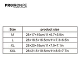 RODILLERA DEPORTIVA DE COMPRESION EN FORMA DE U CON ALMOHADILLA DE GEL Y ESTABILIZADORES LATERALES AZUL CON GRIS - PROIRON PERU