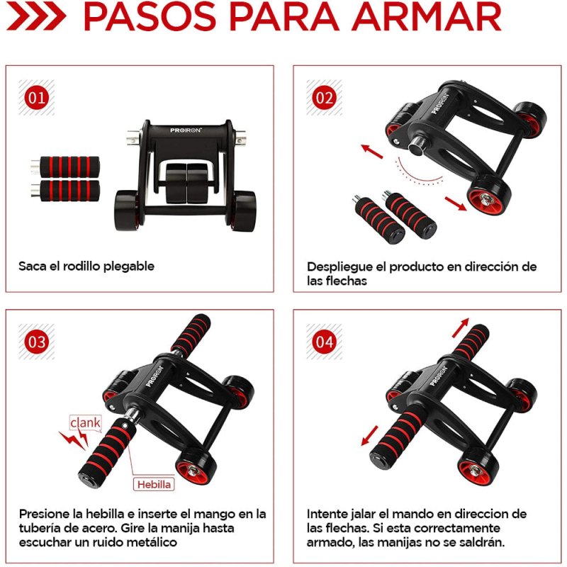 RUEDA DOBLE PARA ABDOMINALES - PROIRON PERU